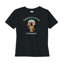 Load image into Gallery viewer, Daddy&#39;s Little Foundling Mandalorian Inspired Unisex T-Shirts (Toddler Sizes) - www.ChallengeCoinCreations.com