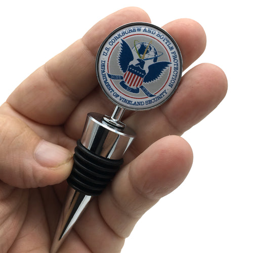 DHS Federal Protective Service Police Retractable Badge Reel ID Holder (Chrome)