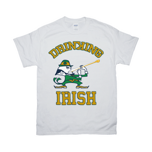 Parody Notre Dame Drinking Irish Unisex T-Shirts - www.ChallengeCoinCreations.com