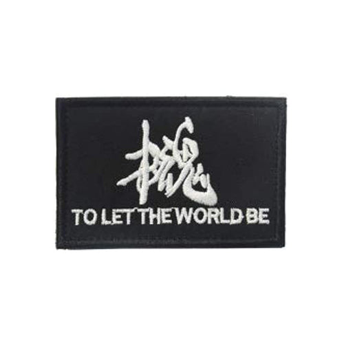 MGS To Let The World Be Embroidered Tactical Hook and Loop Morale Patch  FREE USA SHIPPING SHIPS FREE FROM USA  PAT-701