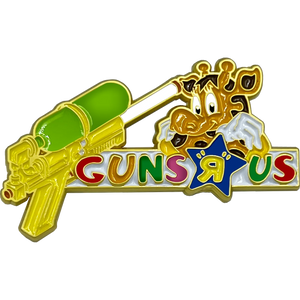 Guns R Us Giraffe Pin super 2nd Amendment soaker BL2-001-A P-186C