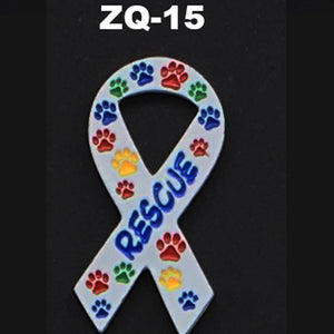 ZQ-15 Cat Kitten Dog Puppy Rescue Pawsitive Enamel Pin FREE USA Shipping - www.ChallengeCoinCreations.com